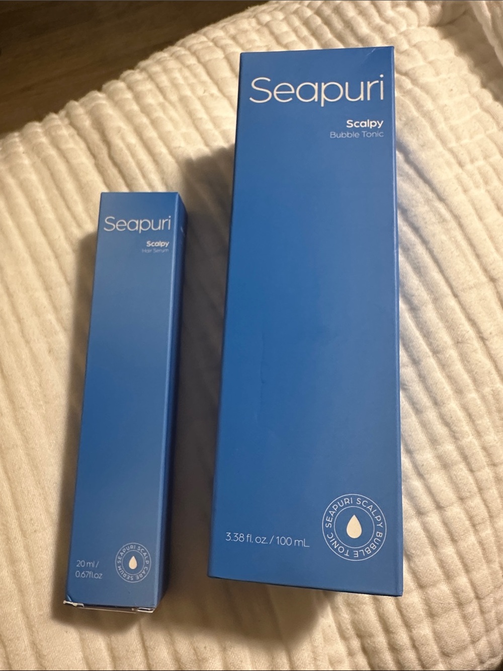 NIB Seapuri Scalpy Bubble Tonic and Hair Serum Set